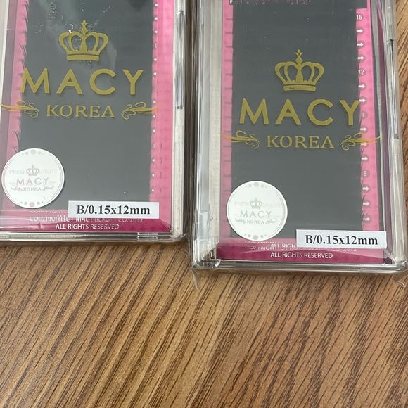 Macy Korea Eyelash Extensions Mink Lashes (Set of 2 ) B/ 0.15 x12 mm - Picture 4 of 7
